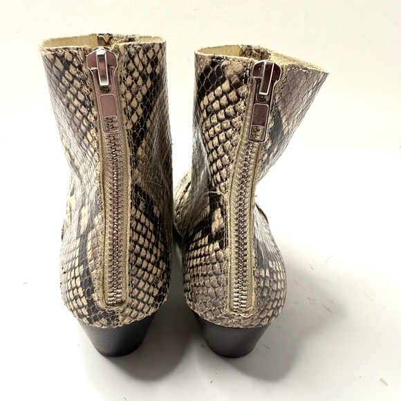 Steve Madden Snakeskin Leather Ankle Boots Size 6 - Picture 7 of 7
